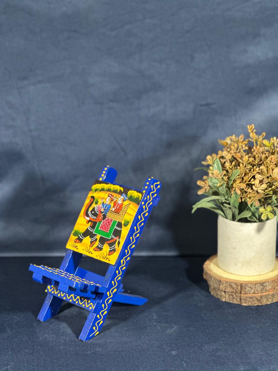 Hand-Painted Mini Folding Chair