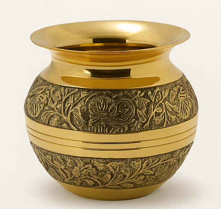 Emboss Brass Kalash