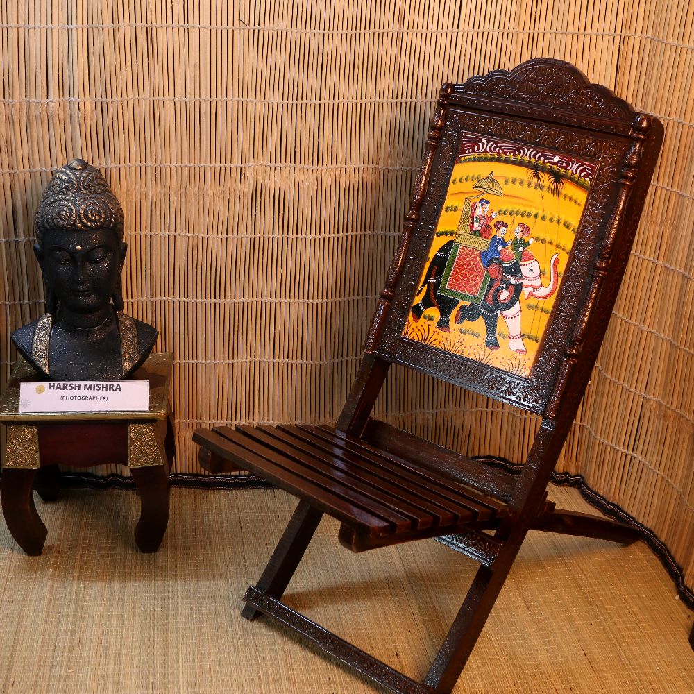 Hand-Painted Mehrab Folding Chair — view 3