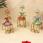 Lady Musicians with Stools – Set of 3 — view 2