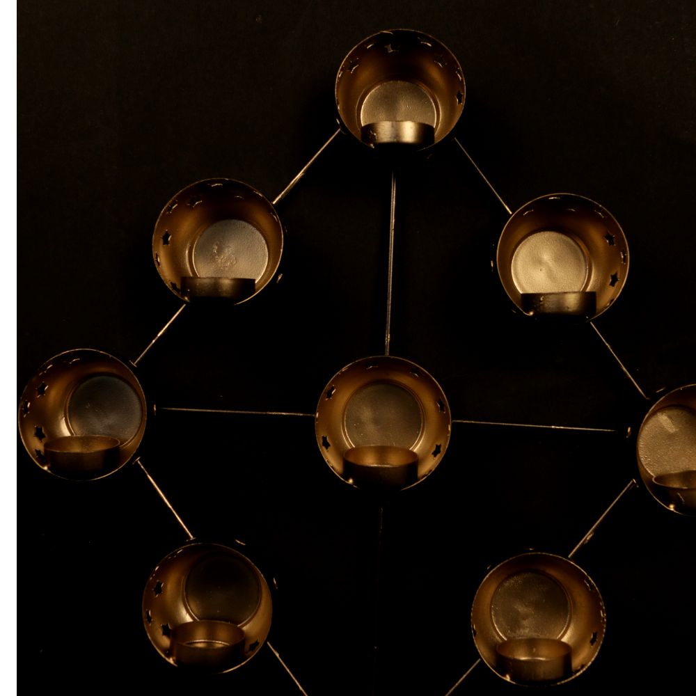 Star Jali Wall Tealight Holder – 9 Way — view 2