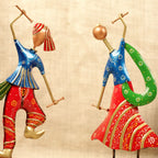 Dancing Dandia Couple – Set of 2, Red — view 3