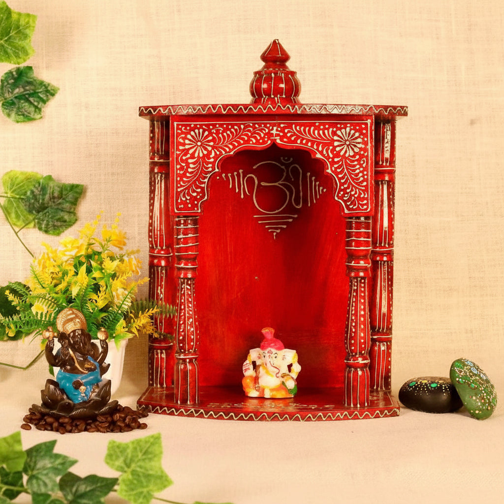 Handcrafted Wooden Nag Mandir — view 3