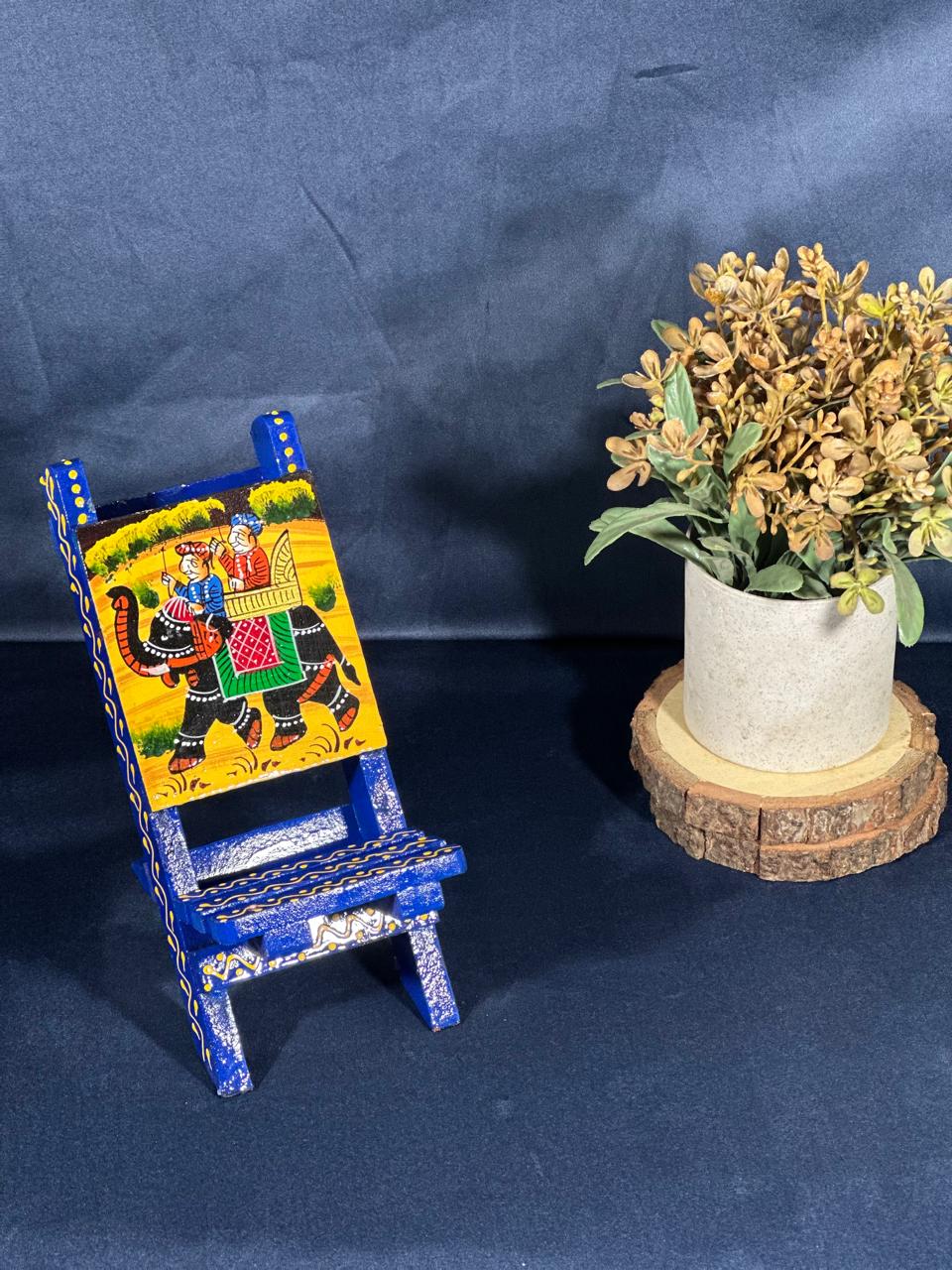 Hand-Painted Mini Folding Chair