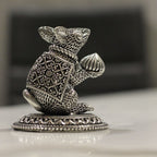 Mushak Figurine – Oxidised Silver Finish, Medium