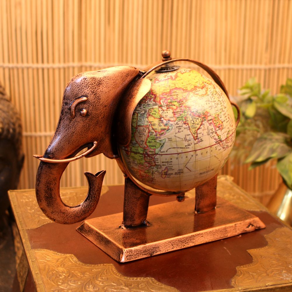 Elephant Globe Table Decor – Small — view 4