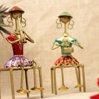 Lady Musicians with Stools – Set of 3 — view 3