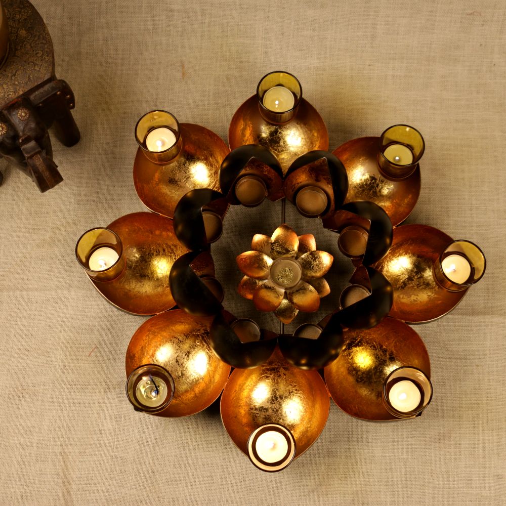 17 Batti Diya Stand with Glass Cups — view 2
