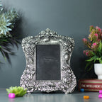 Rose Scroll Photo Frame – Silver Finish