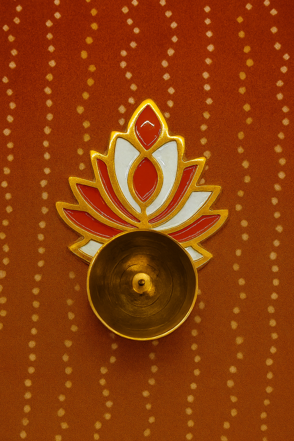 Colorful Lotus Diya