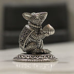 Mushak Figurine – Oxidised Silver Finish, Big