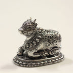 Nandi Figurine – Oxidised Silver Finish
