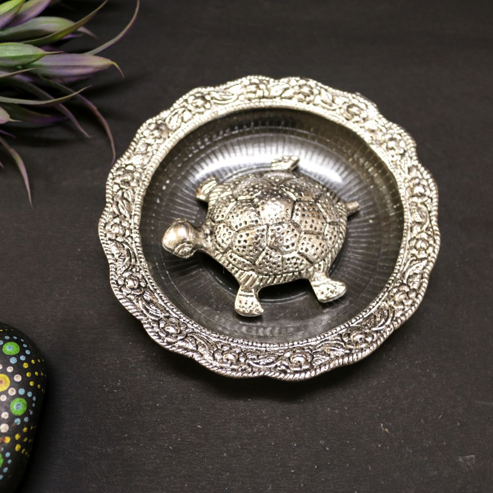 Tortoise Plate – Silver — view 5