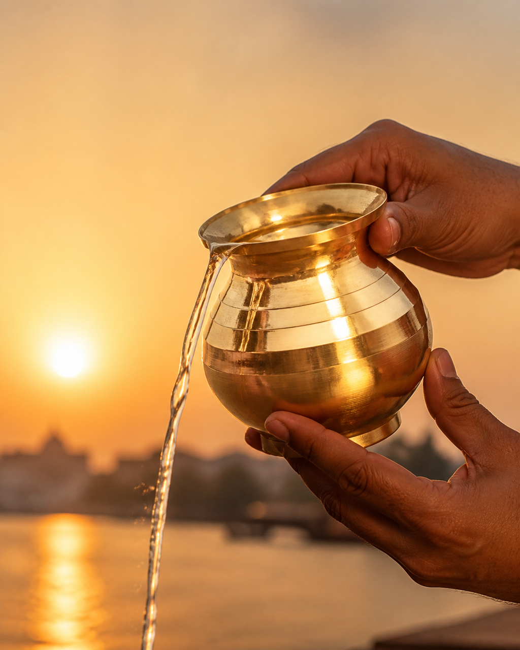 Brass Lota Fancy (Kalash) – Handcrafted Moradabad Brass