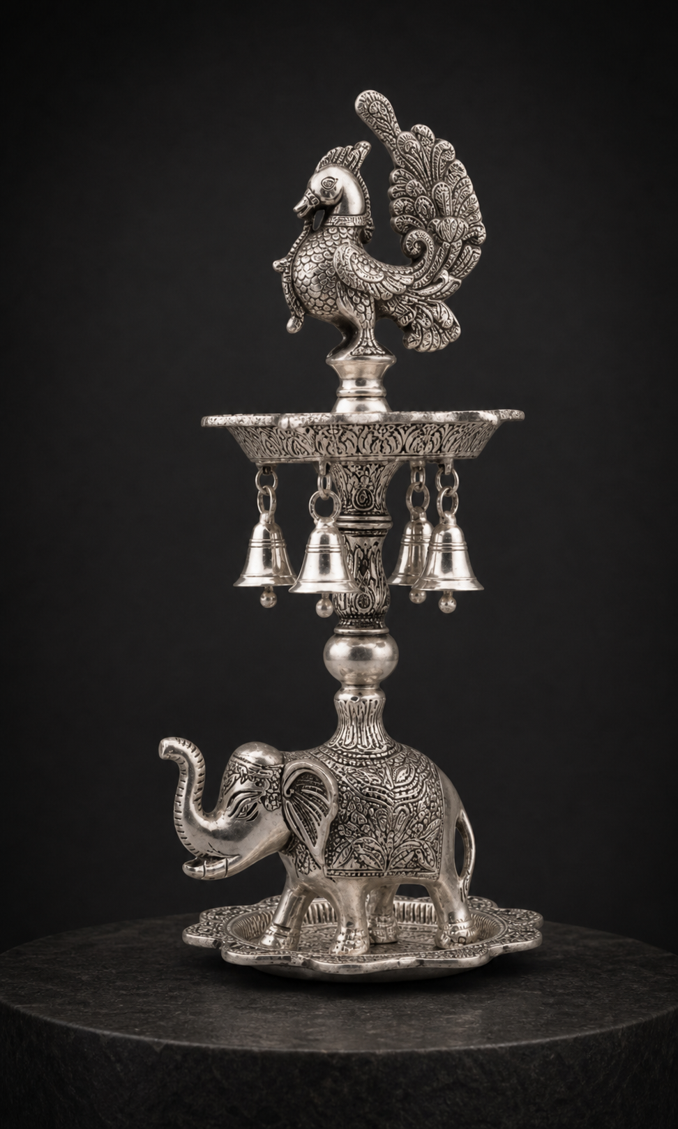 Elephant Samai Oil Lamp – 12 inch