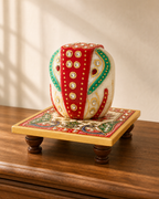 Marble Ganesh Chowki – Small