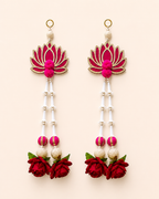 MDF Lotus Rajni Gandha Gulab Hanging - Pair