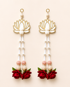 MDF Lotus Rajni Gandha Gulab Hanging - Pair
