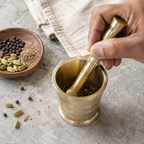 Brass Hawan Dasta (Mortar & Pestle) – Kharal Musal