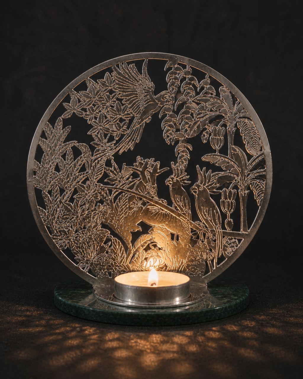 Parrot Tealight Holder – Large, Boxed