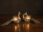Peacock Tealight Holders – Set of 2