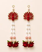 MDF Lotus Rajni Gandha Gulab Hanging - Pair