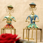 Lady Musicians with Stools – Set of 3 — view 4