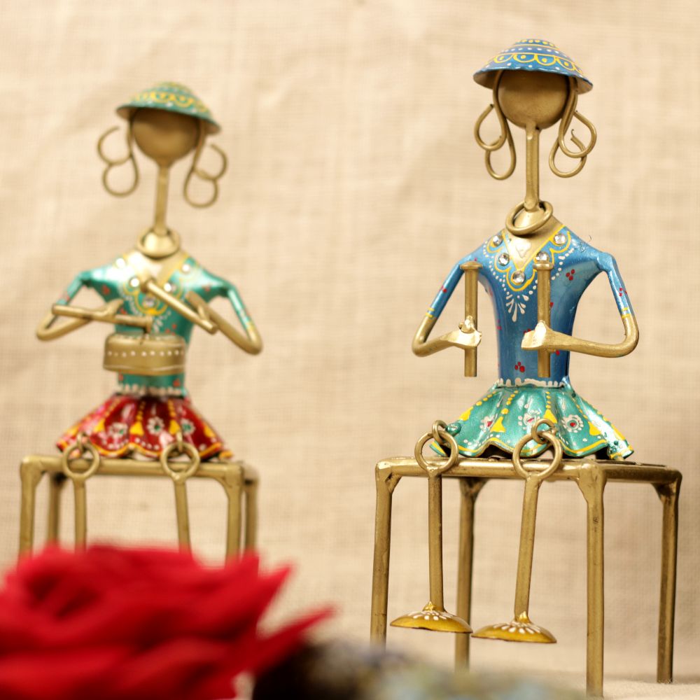 Lady Musicians with Stools – Set of 3 — view 4