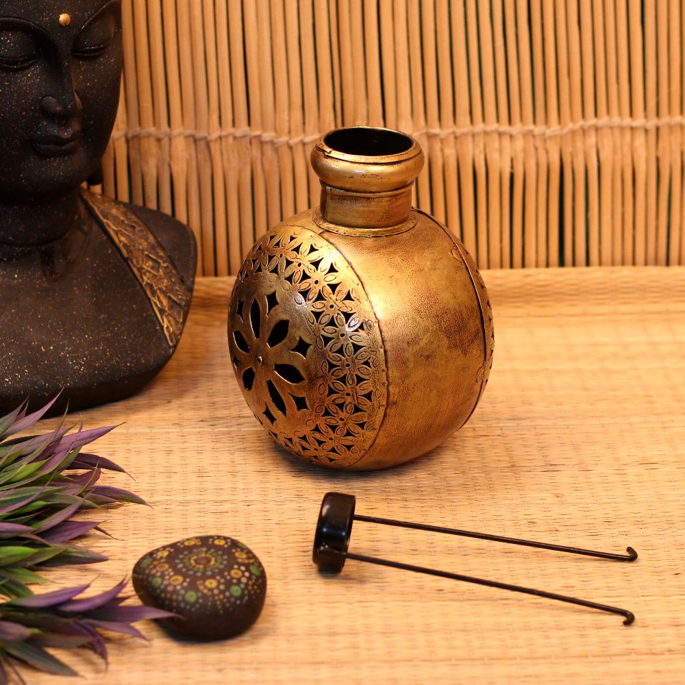 Golden Kuria Tealight Lantern – Small — view 2