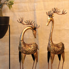 Painted Deer Tealight Stand – Set of 2 — view 2