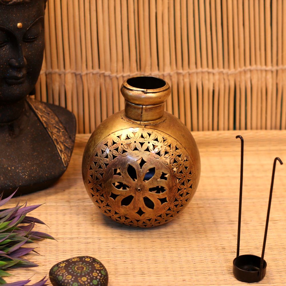 Golden Kuria Tealight Lantern – Small — view 3