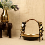 Butterfly Basket — Antique gold tone