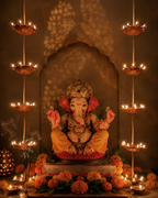Pair of 5 Vertical Diyas