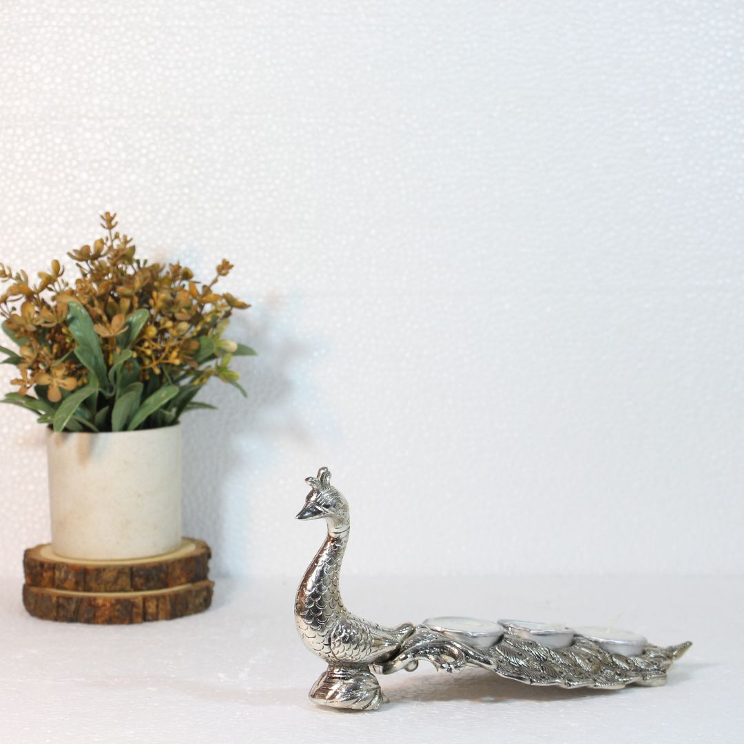 Peacock Tealight Holder – Single — view 2