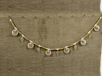 Ganesha Pearl Toran hung on a wall – full view