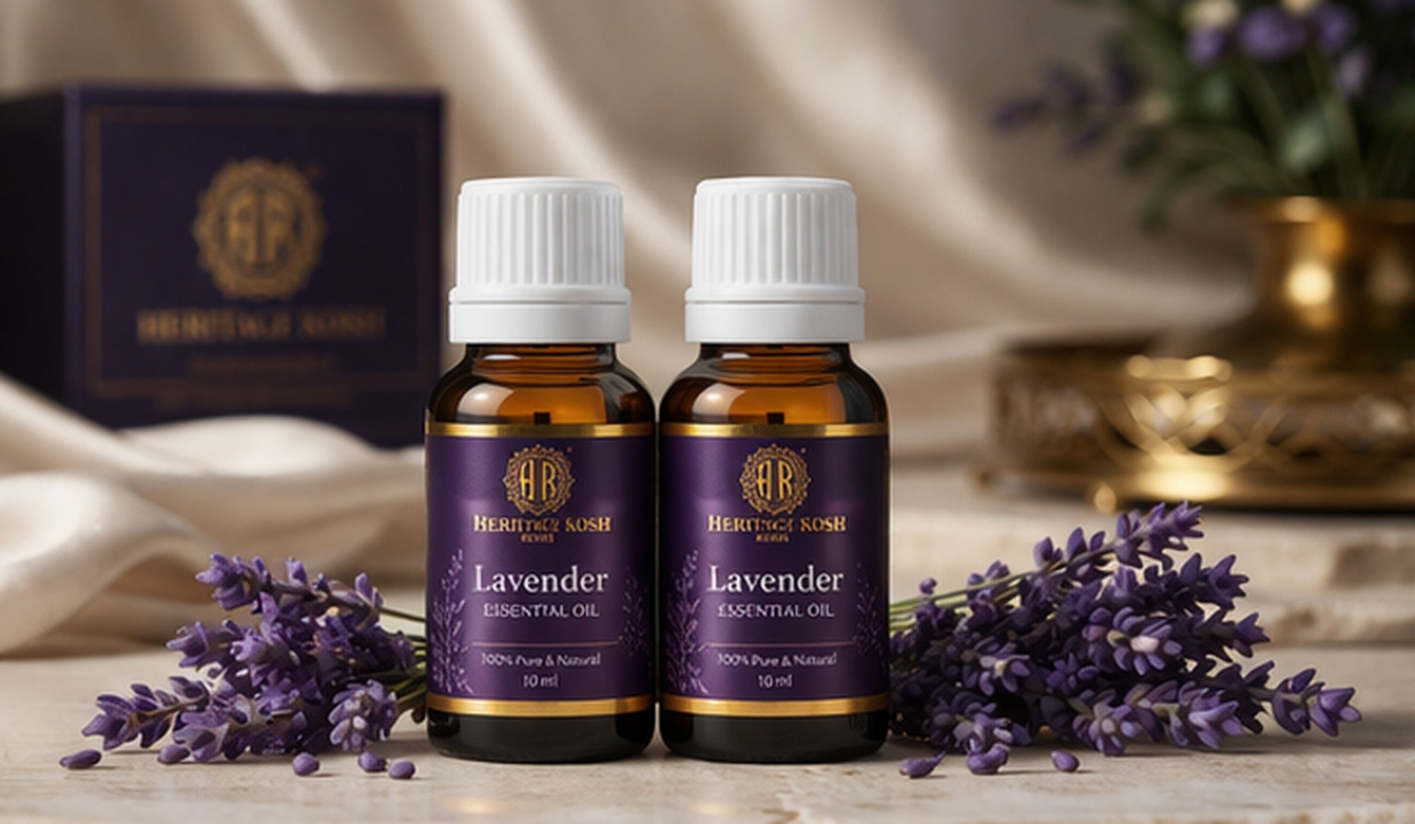 Handcrafted Lavender Pure Aroma Oil made in India – HeritageKosh