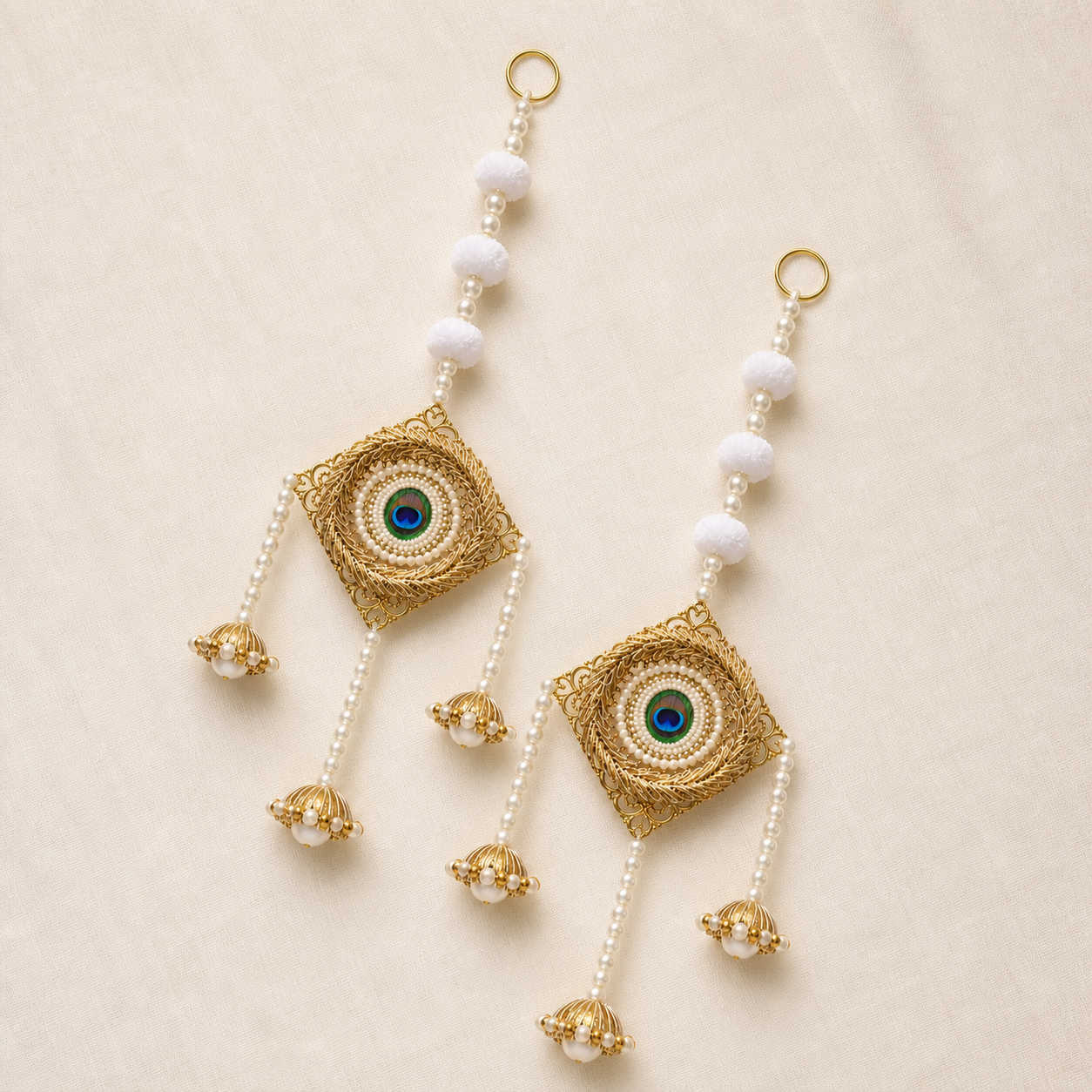 Morpankh latkan pair flat lay