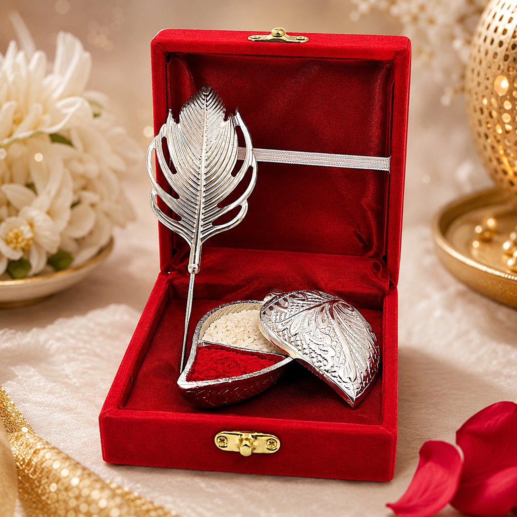 Plain Tilak Chopda Set, Boxed