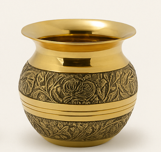 Emboss Brass Kalash