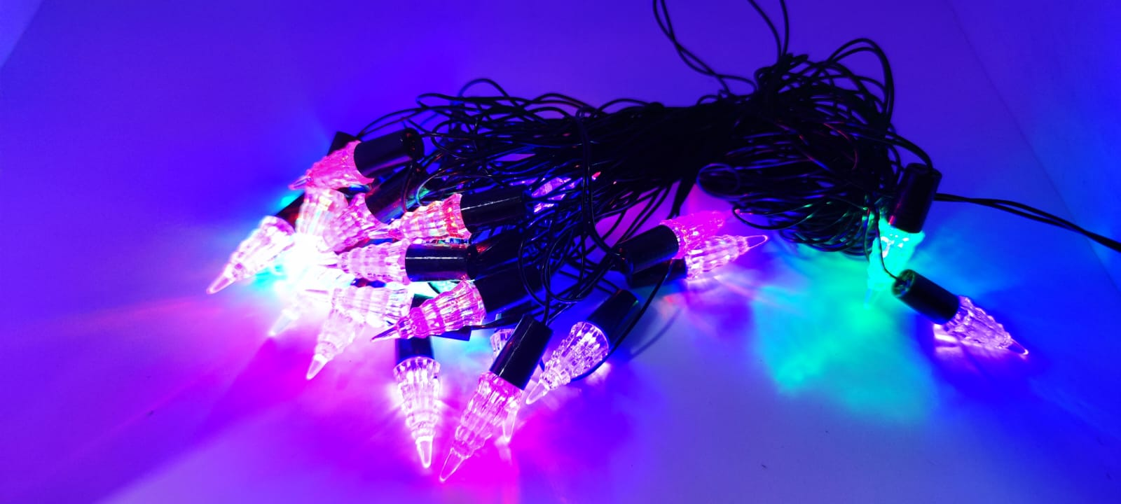 Decorative String Lights - Temple shape, lit
