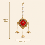 Swastik hanging dimensions: 35 cm length and 11 cm width
