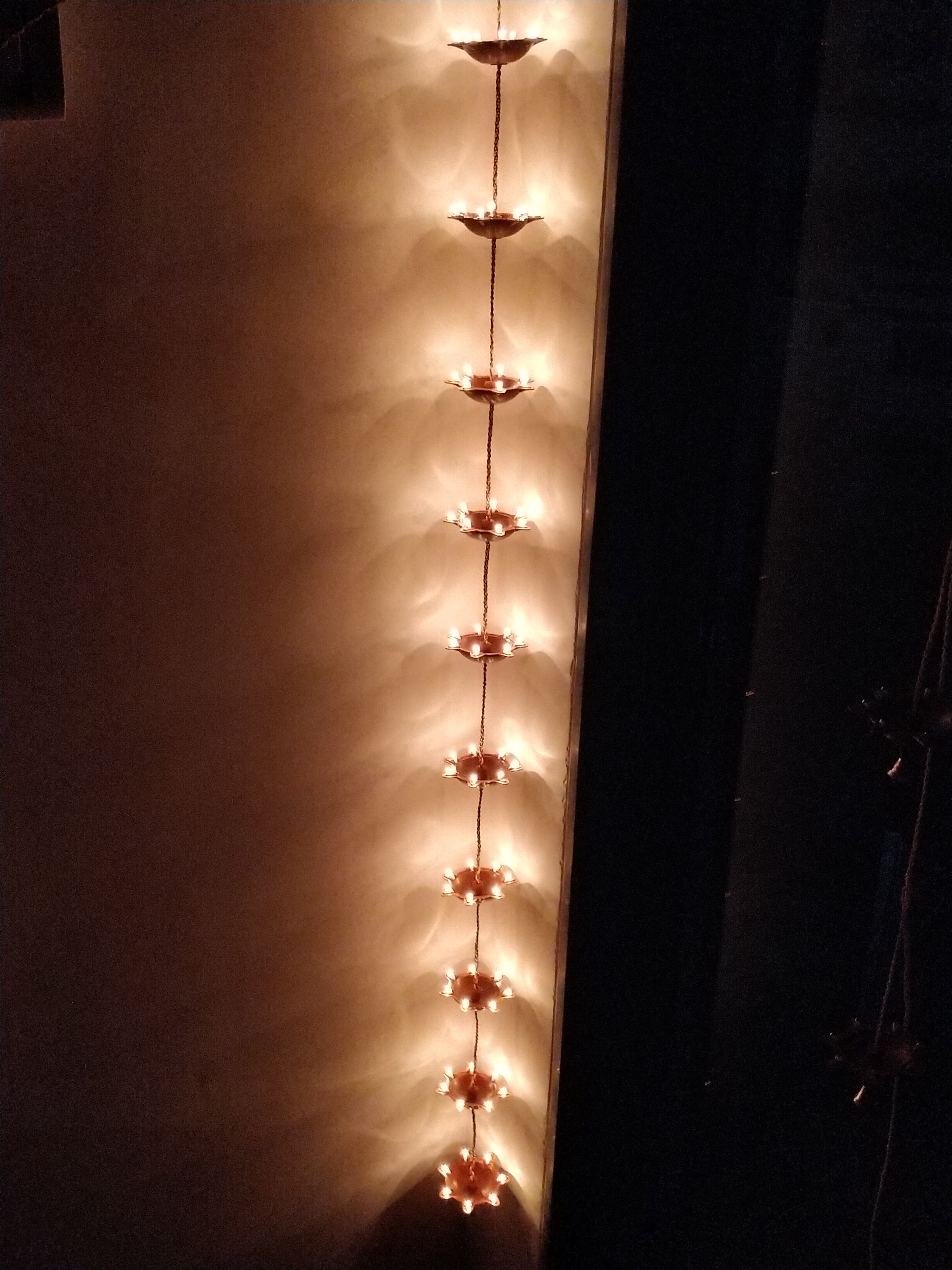 Hanging Diyas (10 diya) pair