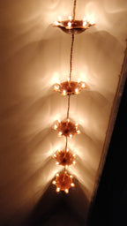 Handcrafted Pair of 5 Vertical Diyas made in India – HeritageKosh