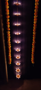 Handcrafted Hanging Diyas 10 Diya Pair made in India – HeritageKosh